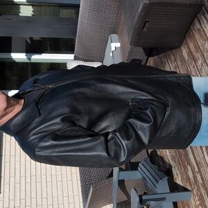 Danier Leather Coat Men's Large Long Tall